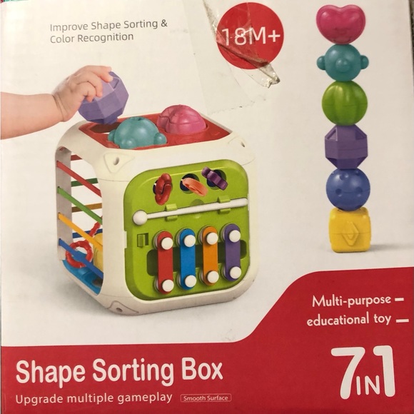 Shape Sorting Box 7 in 1 Multi-purpose Educational Toy. - Picture 3 of 4